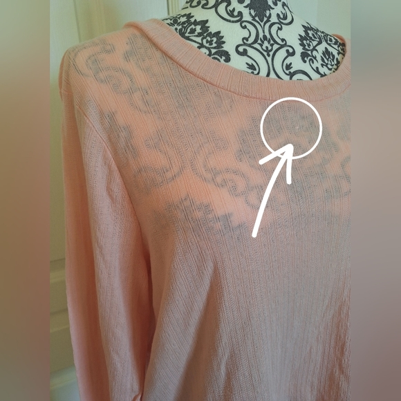 Old Navy XL long sleeve shirt peach colored - Picture 5 of 5